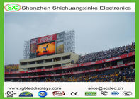 A exposição de diodo emissor de luz do estádio de futebol de P10 RGB, elevação 5000hz refresca a taxa garantia de 5 anos