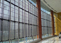 Da tela transparente do diodo emissor de luz da cor completa P3.91-7.82 da forma do shopping parede de cortina de vidro com efeito brilhante e claro