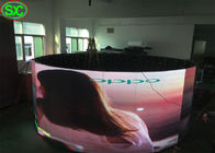 Exposição conduzida Rgb redonda de uma forma de 360 graus, alta resolução interna finamente conduzida da tela