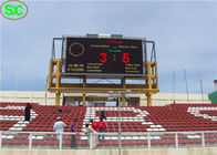Estádio conduzido exterior impermeável da exposição P10 da definição alta com sistema do tempo da contagem
