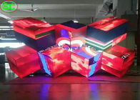 O DJ flexível encena o vídeo do RGB do disco dos painéis de exposição 3D do diodo emissor de luz P5 para a cabine