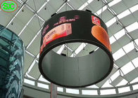 Ângulo de visão largo interno flexível SMD2020 da exposição de diodo emissor de luz P3 da cortina para o shopping