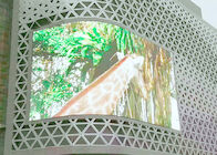 Tela de exposição conduzida montada impermeável exterior de Digitas da curva da parede P8 propaganda video flexível
