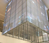 A tela conduzida transparente P3.91 1000mm*500mm/1000mm*1000mm Windows de vidro montou para a joia
