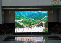 Exposição de diodo emissor de luz interna flexível da cor P6 completa, tela comercial personalizada das propagandas do tamanho