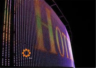 Exposição de diodo emissor de luz exterior da cortina do pixel 37.5mm da cor completa para o estádio dos esportes