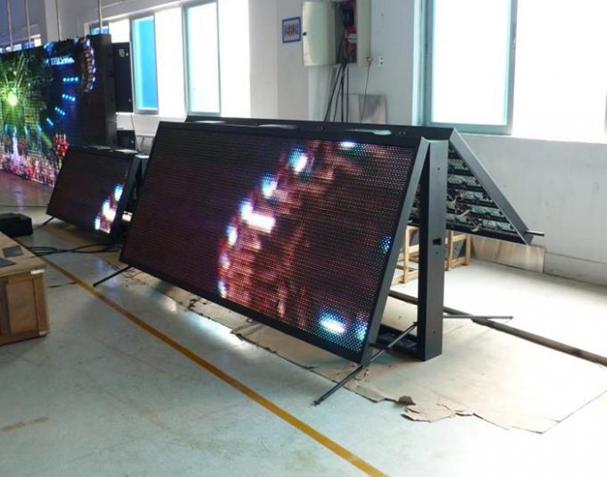 Tela tomada partido conduzida exterior 1.92x1.12m do dobro da exposição da cor completa do MERGULHO P10 programável