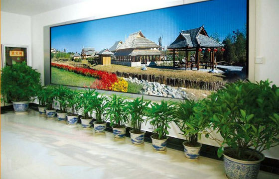 Exposição de diodo emissor de luz interna flexível da cor completa, exposição conduzida P4 de pouco peso da cortina de SMD