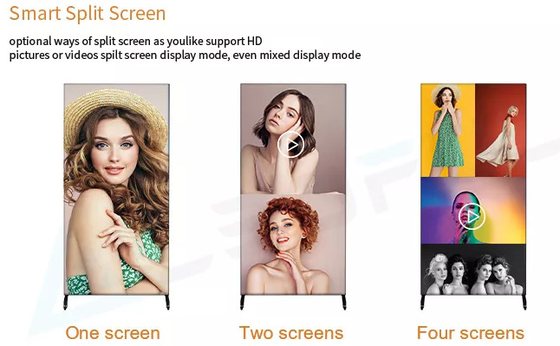 Indoor P1.8 P2 P2.5 Digital Advertising LED Poster Espelho Display Screen led display poster
