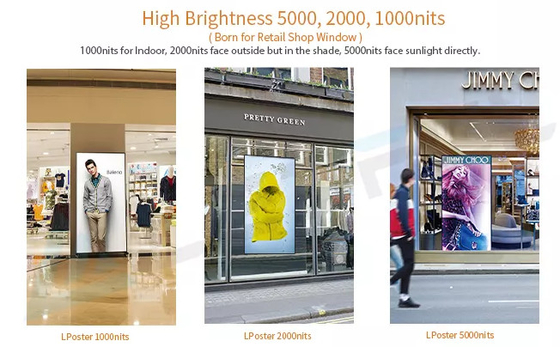 Indoor P1.8 P2 P2.5 Digital Advertising LED Poster Espelho Display Screen led display poster
