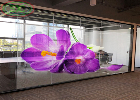 G3.91-7.82 visível em interiores transparente LED display LED parede LED outdoor