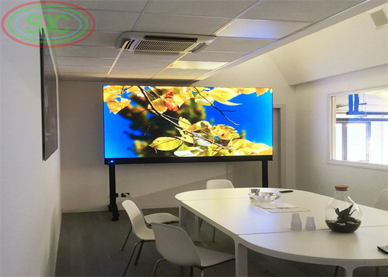 Instalação fixa de televisão de escritório de parede LED P3, P4, P5 LED display LED para reuniões