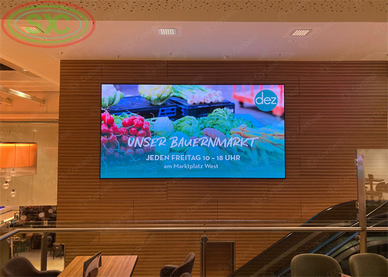 Instalação fixa de televisão de escritório de parede LED P3, P4, P5 LED display LED para reuniões