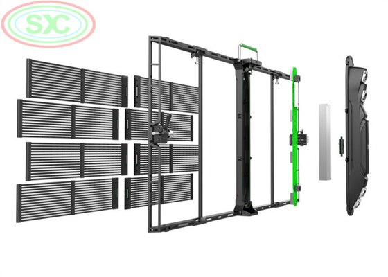 AC100-240V 60Hz Input Transparent LED Display Screen para publicidade interna Função de exibição de vídeo 3-5 anos de garantia
