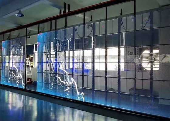 Wafer Chip Transparente LED Screen, Indoor Transparente LED display