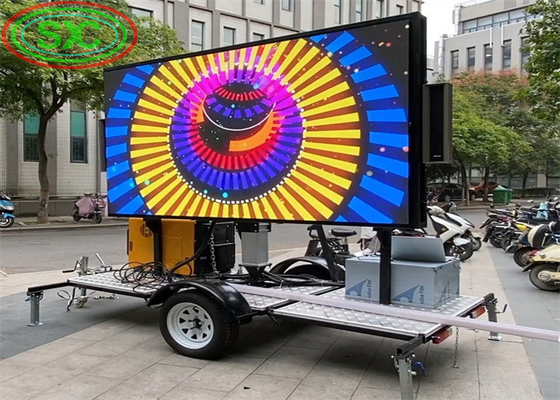 Sistema de controle multimídia e alta luminosidade P6 Car LED Sign Display para publicidade atraente