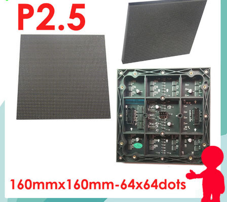 Alto brilho P2.5 SMD LED Display Screen 3840Hz 640mm x 640mm tamanho do gabinete P1.25 COB