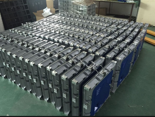 Ecrã LED de aluguer para exterior P6, armário de alumínio fundido, leve, ecrã LED P1.5 COB