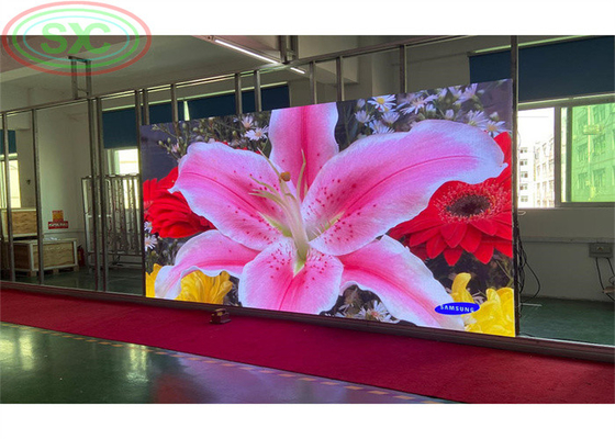 P3.91 HD Full Colour RGBLED Die-Casting Aluminum Screen High Refresh Rate 500*1000MM Cabinet