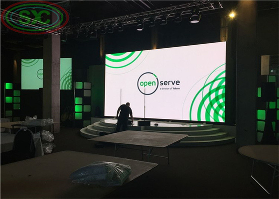 Display LED de aluguer P2.5 P3 P4 P5 P6 Ecrã 64x32 pontos Resolução do módulo e 128x128 pontos Resolução do gabinete