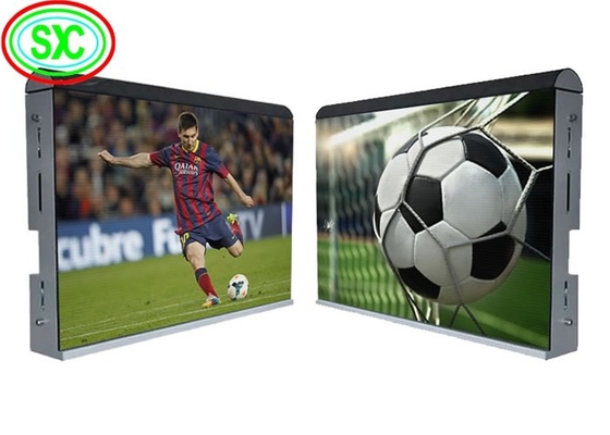 Largo ângulo P10 RGB LED Screen Exterior 1/4 Scan HD Slim Painel de Estádio Full Color