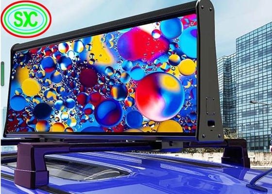 P5 Waterproof a exposição conduzida conduzida Ip65 do táxi do carro do controle do sinal 4G 3G telhado movente