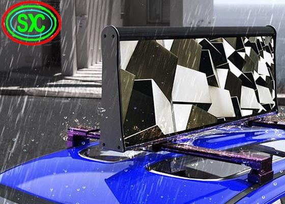 Exterior Full Colour Double Side Taxi P5 Publicidade LED Display Carro Sinais de telhado à prova d'água