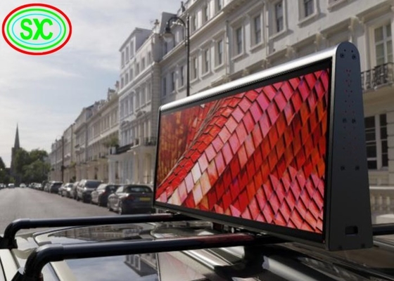 Exterior Full Colour Double Side Taxi P5 Publicidade LED Display Carro Sinais de telhado à prova d'água
