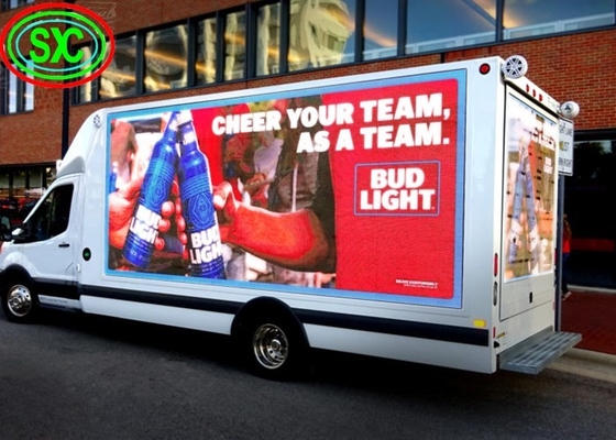 P6 Full Color Van Outdoor Mobile Truck Publicidade LED Display LED Trailer Painel de vídeo
