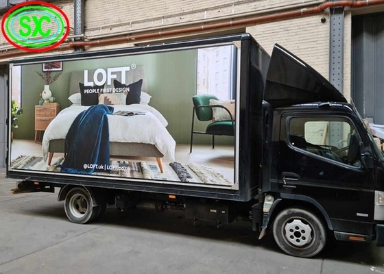 P6 Full Color Van Outdoor Mobile Truck Publicidade LED Display LED Trailer Painel de vídeo