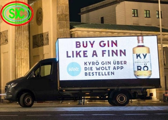 Outdoor Full Colour Mobile Truck Led Display Panel Led Mobile Billboard Impermeável