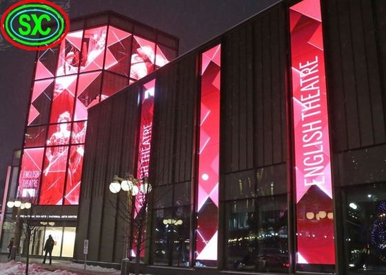 P3.91-P7.82 Ecrã LED transparente 500x1000mm 6000cd/m2