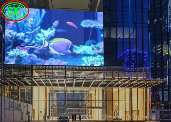 Ecrã LED transparente de alta resolução, à cores inteiras, à prova d'água SMD1921 Garantia de 3 anos