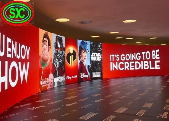 Equipamento de filmagem flexível e durável LED Screen Publicidade Video Wall SMD2525 1R1G1B Painel de sinalização
