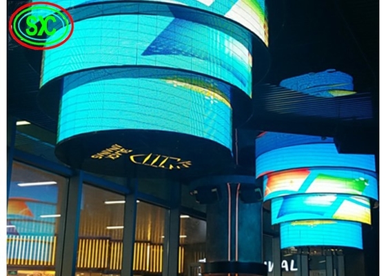 P4.81 Caso de alumínio laminado a óleo LED flexível para exterior SMD2525 1R1G1B 5000 Nits