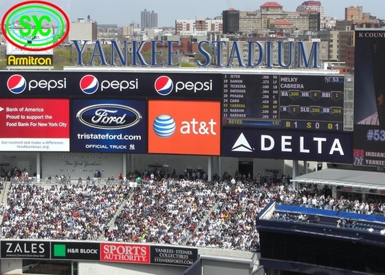 Ecrãs de LED à prova d'água para o exterior P5 Estádio desportivo LED Perímetro de exibição Estádio grande