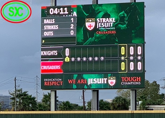 P3.91 Display LED de alta luminosidade para publicidade de estádio Aluguer Economia de energia