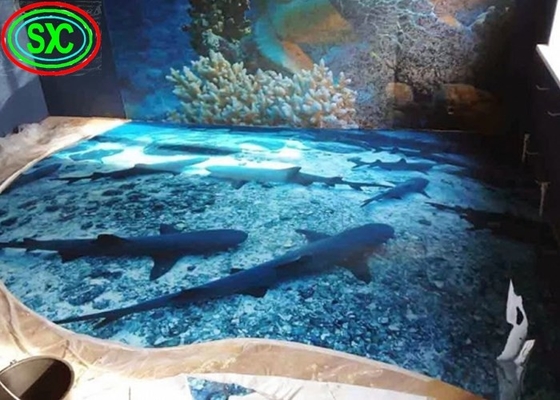 P8 RGB LED Video de piso de dança, iluminação de piso azulejos Meanwell alimentação 3 anos de garantia