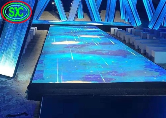 O salão de baile sem emenda digital portátil do diodo emissor de luz P8.9, waterproof assoalhos conduzidos do partido