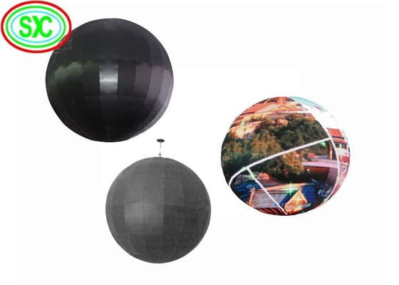 360° Exterior Coluna de cores completas Esfera LED Display Screen Edifício Cartão