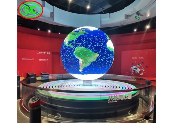 Display LED de 360 graus em cores completas