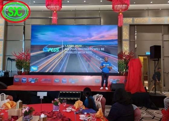 Aluguel de interiores Full Color LED Display P3.91 parede de vídeo cenário