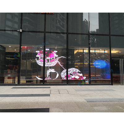 Ecrãs LED suspensas e LED transparentes 1000*500MM de brilho ajustável