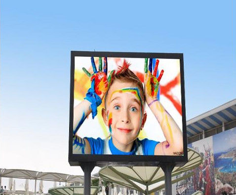 Gabinete de ferro  Display LED externo P4 Tamanho personalizado 768mmx 768mm gabinete 1920Hz COB P0.9