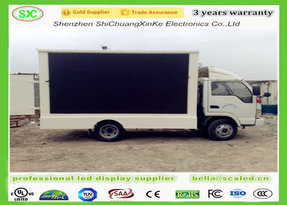 Tela LED móvel para caminhão externa P5, passo de pixel de 5 mm, IP65