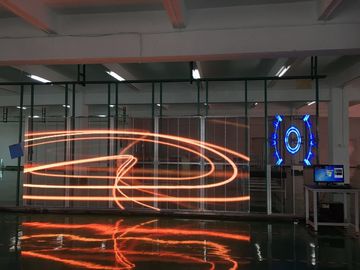 P3.91 Display LED transparente de vidro Alto brilho para a janela Display LED de vidro