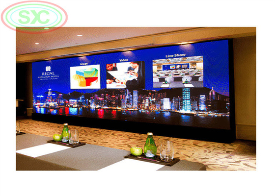 Ecrã de parede de vídeo LED interno de alta luminosidade em cores HD