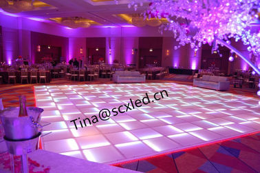 Equipamento de palco Festa de casamento Show DJ Full Color RGB LED Disco Light Dance Floor Screen