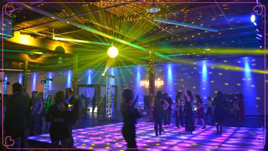 Pista de dança interativa anticolisão interativa de alta resolução de alta resolução da cor completa interna exterior do diodo emissor de luz