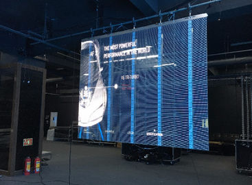 IP30 hd Indoor P5.21 Transparente LED Screen Densidade de pixels 36864 pontos / m2 transparente vídeo